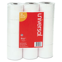 Impact & Inkjet Print Bond Paper Rolls, 0.5" Core, 2.25" X 130 Ft, White, 12-pack