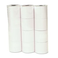 Impact & Inkjet Print Bond Paper Rolls, 0.5" Core, 2.25" X 130 Ft, White, 12-pack
