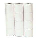 Impact & Inkjet Print Bond Paper Rolls, 0.5" Core, 2.25" X 130 Ft, White, 12-pack