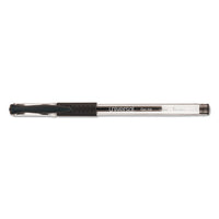 Comfort Grip Stick Gel Pen, Medium 0.7mm, Black Ink, Clear Barrel, 60-pack