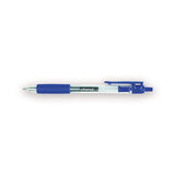 Comfort Grip Retractable Gel Pen, 0.7mm, Blue Ink, Clear-blue Barrel, 36-pack