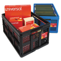 Filing-storage Tote, Letter Files, 20.13" X 14.63" X 10.75", Black