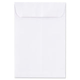 Catalog Envelope, #1 3-4, Square Flap, Gummed Closure, 6.5 X 9.5, White, 500-box