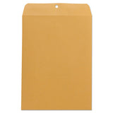 Kraft Clasp Envelope, #10 1-2, Square Flap, Clasp-gummed Closure, 9 X 12, Brown Kraft, 100-box