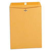 Kraft Clasp Envelope, #12 1-2, Squar Flap, Clasp-gummed Closure, 9.5 X 12.5, Brown Kraft, 100-box