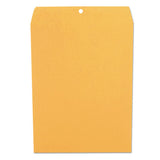 Kraft Clasp Envelope, #12 1-2, Squar Flap, Clasp-gummed Closure, 9.5 X 12.5, Brown Kraft, 100-box