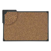 Tech Cork Board, 48 X 36, Cork, Black Frame