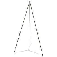 Heavy-duty Instant Setup Foldaway Easel, Adjusts 25" - 63" High, Aluminum, Black