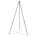 Heavy-duty Instant Setup Foldaway Easel, Adjusts 25" - 63" High, Aluminum, Black