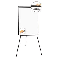 Tripod-style Dry Erase Easel, Easel : 44" To 78", Board: 29" X 41", White-black