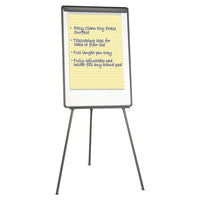 Tripod-style Dry Erase Easel, Easel : 44" To 78", Board: 29" X 41", White-black