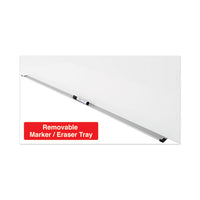 Frameless Magnetic Glass Marker Board, 48" X 36", White