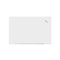 Frameless Magnetic Glass Marker Board, 72" X 48", White