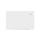 Frameless Magnetic Glass Marker Board, 72" X 48", White