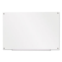 Frameless Glass Marker Board, 48" X 36", White