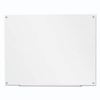 Frameless Glass Marker Board, 48" X 36", White