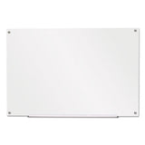 Frameless Glass Marker Board, 72" X 48", White