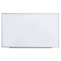 Dry Erase Board, Melamine, 60 X 36, Satin-finished Aluminum Frame