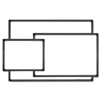 Dry Erase Board, Melamine, 36 X 24, Black Frame