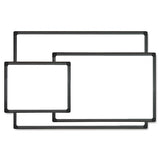 Dry Erase Board, Melamine, 36 X 24, Black Frame