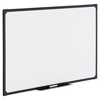 Dry Erase Board, Melamine, 36 X 24, Black Frame