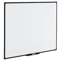 Dry Erase Board, Melamine, 48 X 36, Black Frame