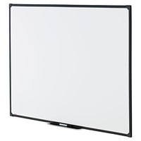 Dry Erase Board, Melamine, 48 X 36, Black Frame