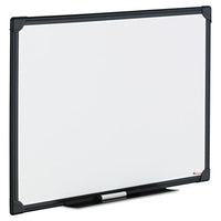 Dry Erase Board, Melamine, 24 X 18, Black Frame