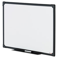 Dry Erase Board, Melamine, 24 X 18, Black Frame