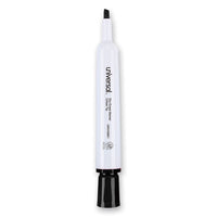 Dry Erase Marker, Broad Chisel Tip, Black, Dozen