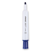 Dry Erase Marker, Broad Chisel Tip, Blue, Dozen