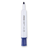 Dry Erase Marker, Broad Chisel Tip, Blue, Dozen