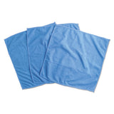 Microfiber Cleaning Cloth, 12 X 12, Blue, 3-pack