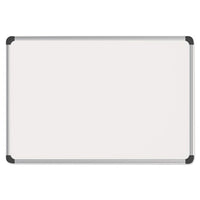 Magnetic Steel Dry Erase Board, 36 X 24, White, Aluminum Frame