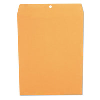 Kraft Clasp Envelope, #97, Square Flap, Clasp-gummed Closure, 10 X 13, Brown Kraft, 100-box
