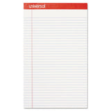 Perforated Ruled Writing Pads, Wide-legal Rule, 8.5 X 14, White, 50 Sheets, Dozen