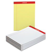 Perforated Ruled Writing Pads, Narrow Rule, 5 X 8, Canary, 50 Sheets, Dozen