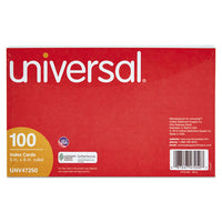 Ruled Index Cards, 5 X 8, White, 100-pack