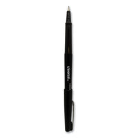 Stick Porous Point Pen, Medium 0.7mm, Black Ink-barrel, Dozen