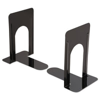 Economy Bookends, Standard, 4 3-4 X 5 1-4 X 5, Heavy Gauge Steel, Black