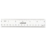 Clear Plastic Ruler, Standard-metric, 6", 2-pack