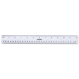 Clear Plastic Ruler, Standard-metric, 6", 2-pack