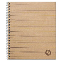 Deluxe Sugarcane Based Notebooks, 1 Subject, Medium-college Rule, Black Cover, 11 X 8.5, 100 Sheets