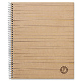 Deluxe Sugarcane Based Notebooks, 1 Subject, Medium-college Rule, Black Cover, 11 X 8.5, 100 Sheets