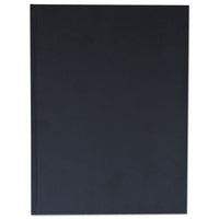 Casebound Hardcover Notebook, Wide-legal Rule, Black Cover, 10.25 X 7.68, 150 Sheets