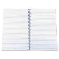 Wirebound Notebook, 3 Subjects, Medium-college Rule, Black Cover, 9.5 X 6, 120 Sheets