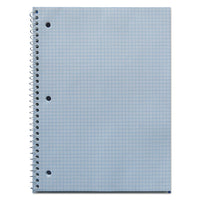 Wirebound Notebook, 4 Sq-in Quadrille Rule, 10.5 X 8, White, 70 Sheets