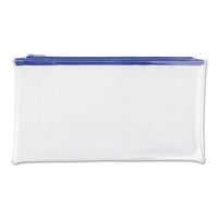 Zippered Wallets-cases, 11 X 6, Clear-blue, 2-pack