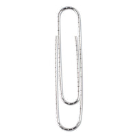 Paper Clips, Jumbo, Silver, 100 Clips-box, 10 Boxes-pack