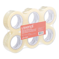 Quiet Tape Box Sealing Tape, 3" Core, 1.88" X 110 Yds, Clear, 6-pack